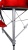 Массажный стол DFC NIRVANA, Elegant OPTIMA, 186х60х4 см, алюм. ножки, цвет красный (red)